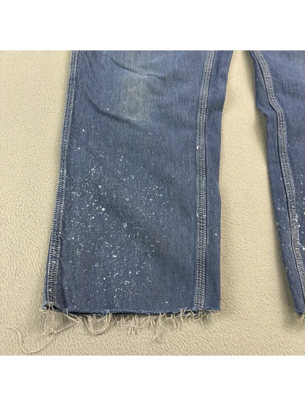 Vintage Carhartt Carpenter Denim Jeans Size 34 x 26 in. (Cut Cuffs) Dungaree Fit
